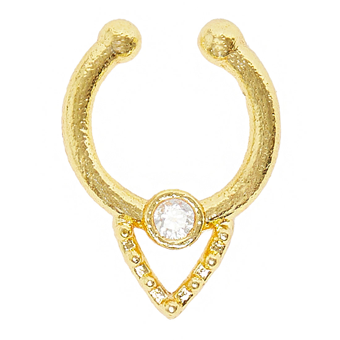 Indie Collectibles Adjustable Nose Clip in Gold Tone
