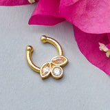 Indie Collectibles Gold Tone Adjustable Nose Clip