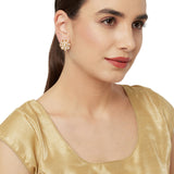 Gold Toned CZ Embellished Necklace Set