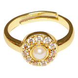 Pretty Ring With CZ Embellishment