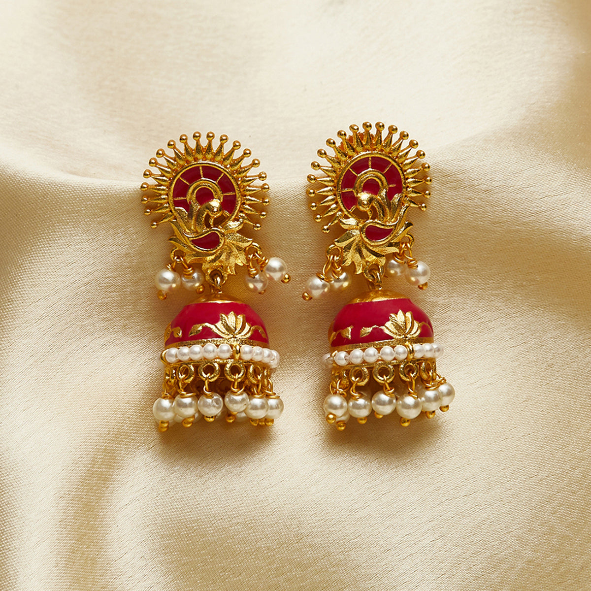 Flipkart.com - Buy Voylla Rava Ball Oxidized Jhumka Style Earrings Brass  Jhumki Earring Online at Best Prices in India
