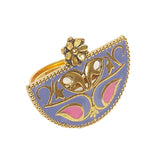 Arabian Nights Antique Gold Plated Vintage Inspired Brass Adjustable Ring