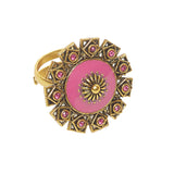 Arabian Nights Antique Style Gold Plated Brass Ring