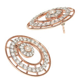 Pearly Whites CZ studded Designer Earrings