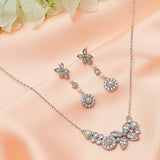 Pearly Whites Pendant Set Adorned with CZ & Pearl