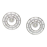 Pearly Whites Spiral Design Earrings