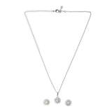 Classic Pearly White Pendant Set