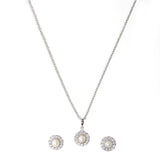 Classic Pearly White Pendant Set