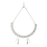 Pearly Whites Party Wear Necklace Set