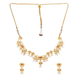 Apsara Lotus Gold Toned Jewellery Set