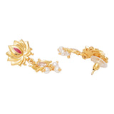 Apsara Lotus Gold Toned Jewellery Set