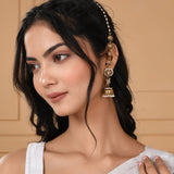 Apsara Bliss Jhumka Earrings With Chain