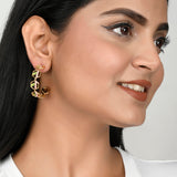 Benzene Gold Half Hoop Earrings
