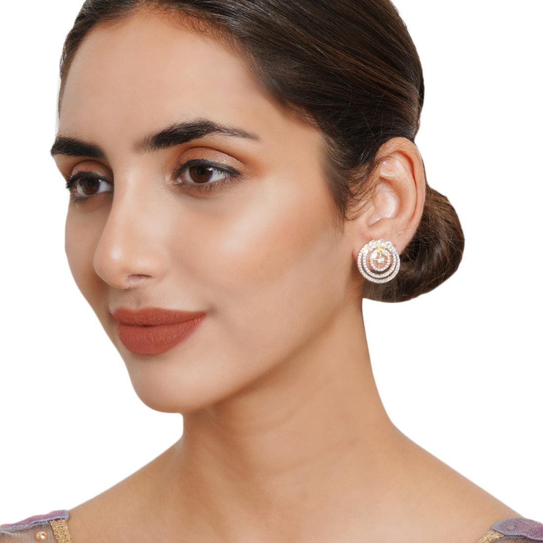 Spakling Essentials Chic Circular Stud Earrings