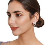 Spakling Essentials Stylish Flower Drop Earrings