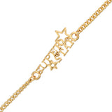 Super Star Gold Tone Bracelet Style Rakhi