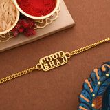 Cool Bhai Gold Tone Bracelet Style Rakhi