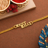 Best Bhai Gold Tone Bracelet Style Rakhi