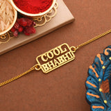 Stylish Gold Plated Cool Bhabhi Bracelet Rakhi