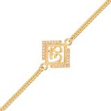 Gold Tone Auspicious OM Bracelet Rakhi