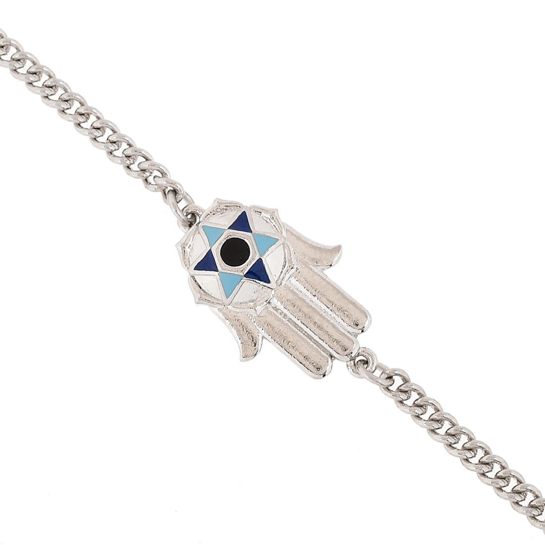925 Sterling Silver Hamsa Delicate Bracelet - Your Holy Land Store