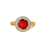 Sparkling Essentials Red Round Cut Cluster Setting CZ Box Set
