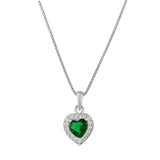 Sparkling Essentials Green Heart Shaped Zircon Box Set