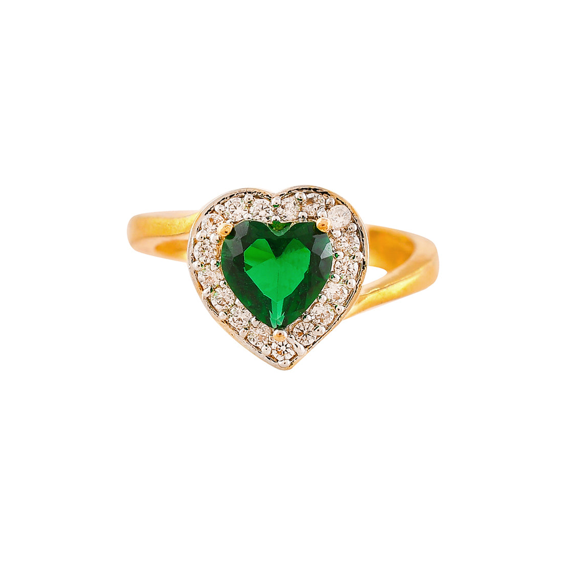 Sparkling Essentials Green Heart Shaped Zirconia Box Set