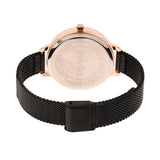 Voylla Black and Grey Dial Studded Watch