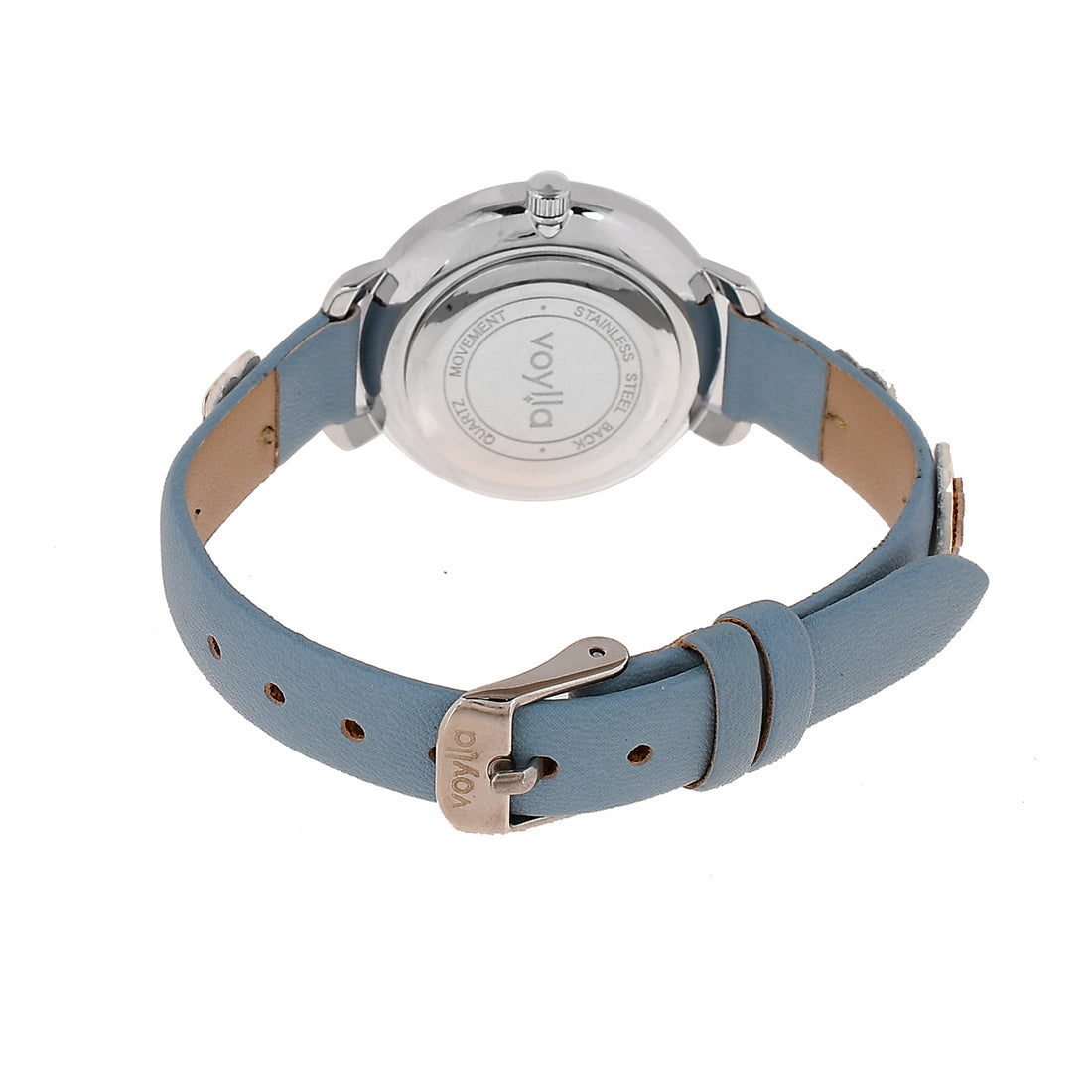 Voylla Blue and White Steel Watch