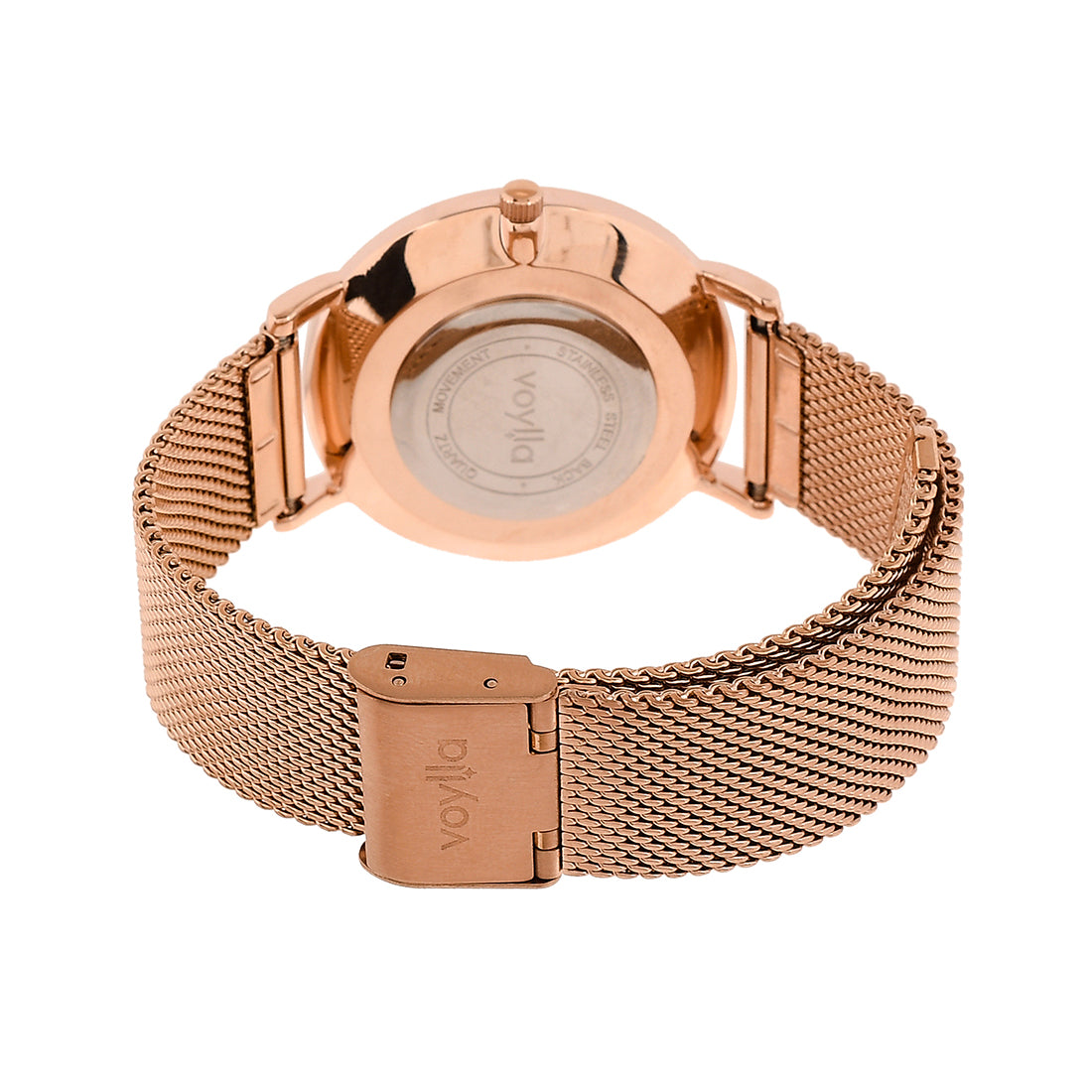 Voylla Studded Gold Toned Watch