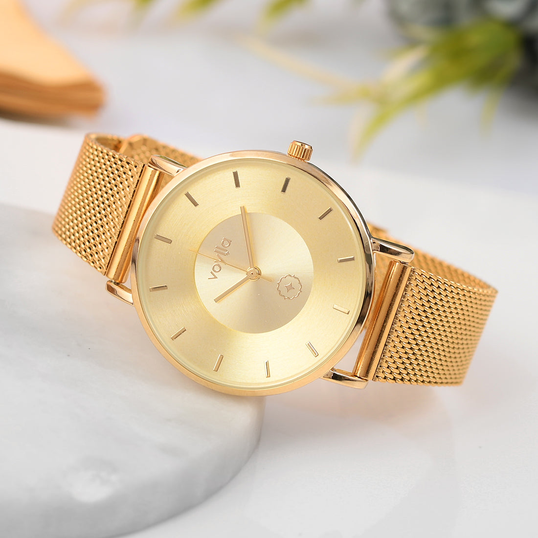 Voylla All Gold Analog Watch