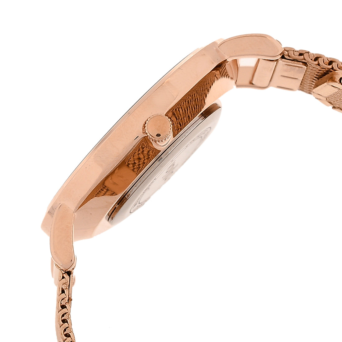 Voylla Studded Rose Gold Plated Watch