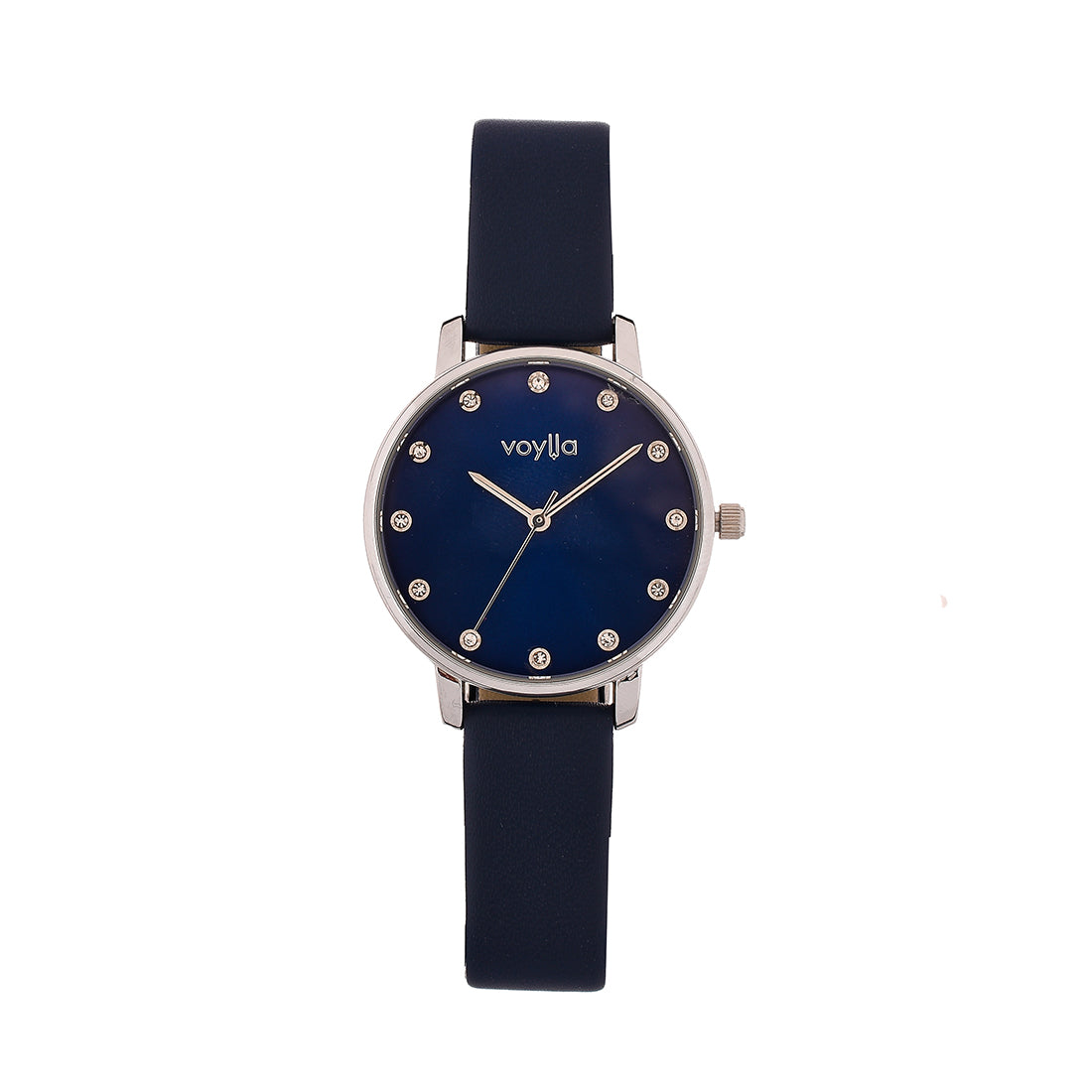 Voylla Studded Blue Dial Watch