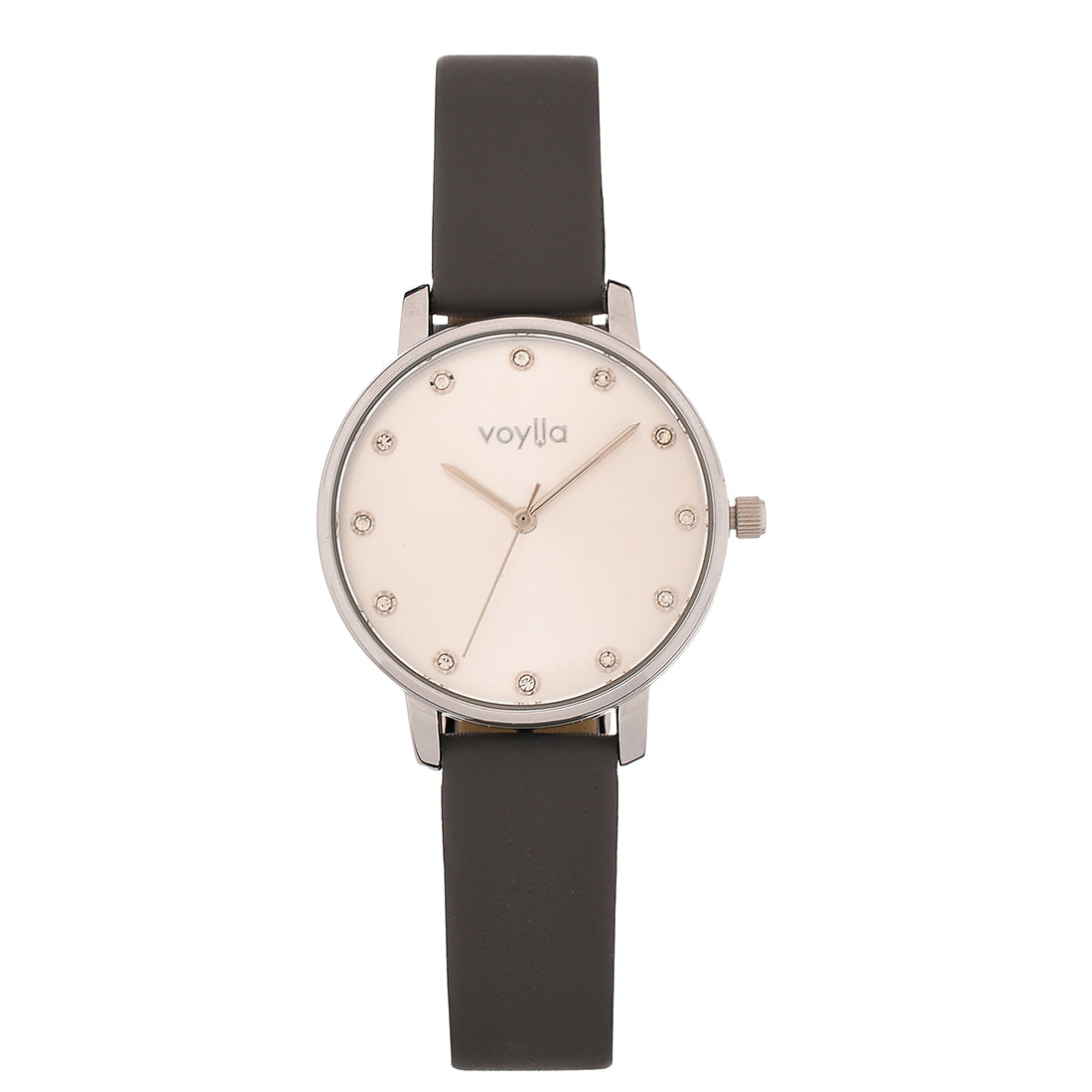 Voylla Black and Silver Luxury Watch