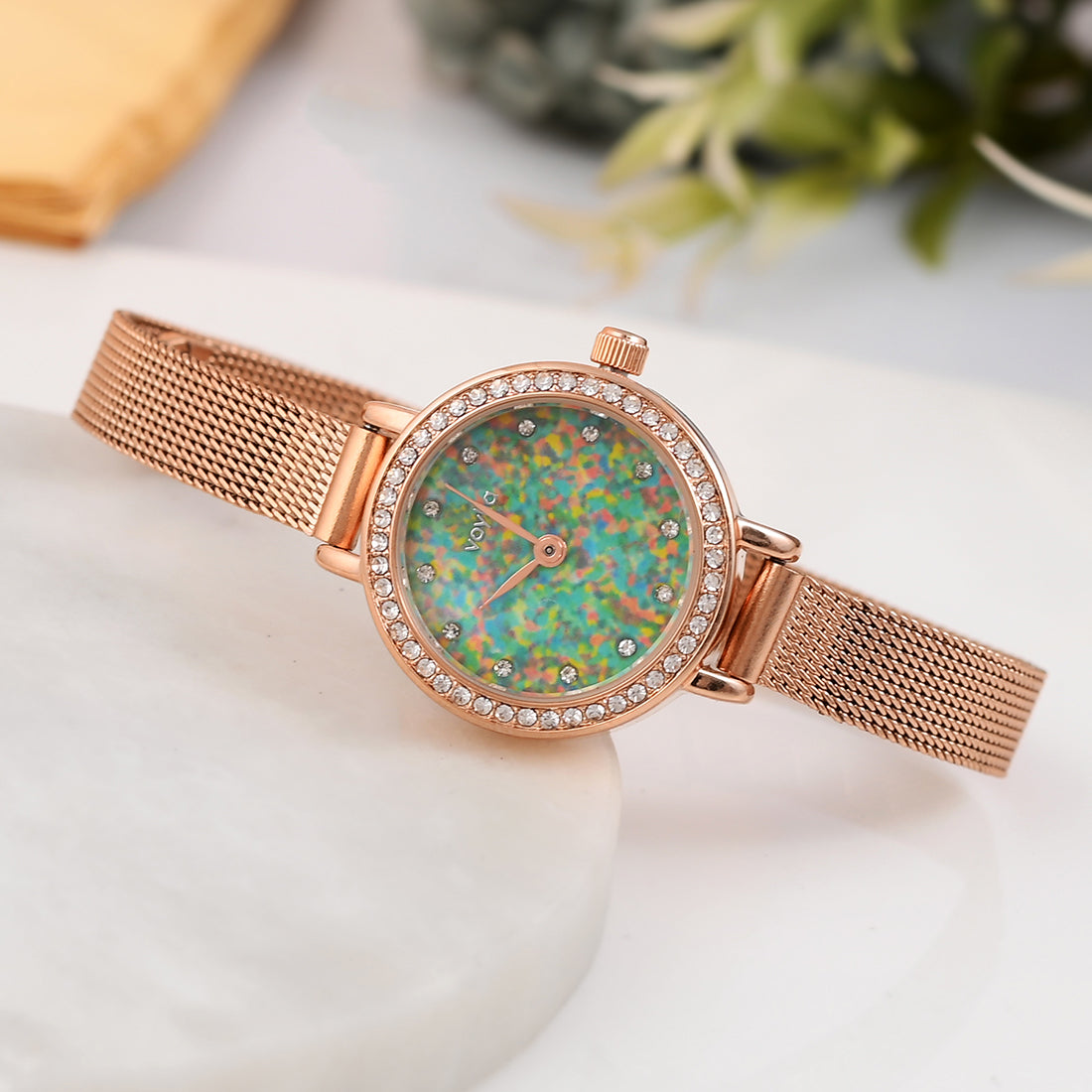 Voylla Rose Gold Plated Analog Women's Watch