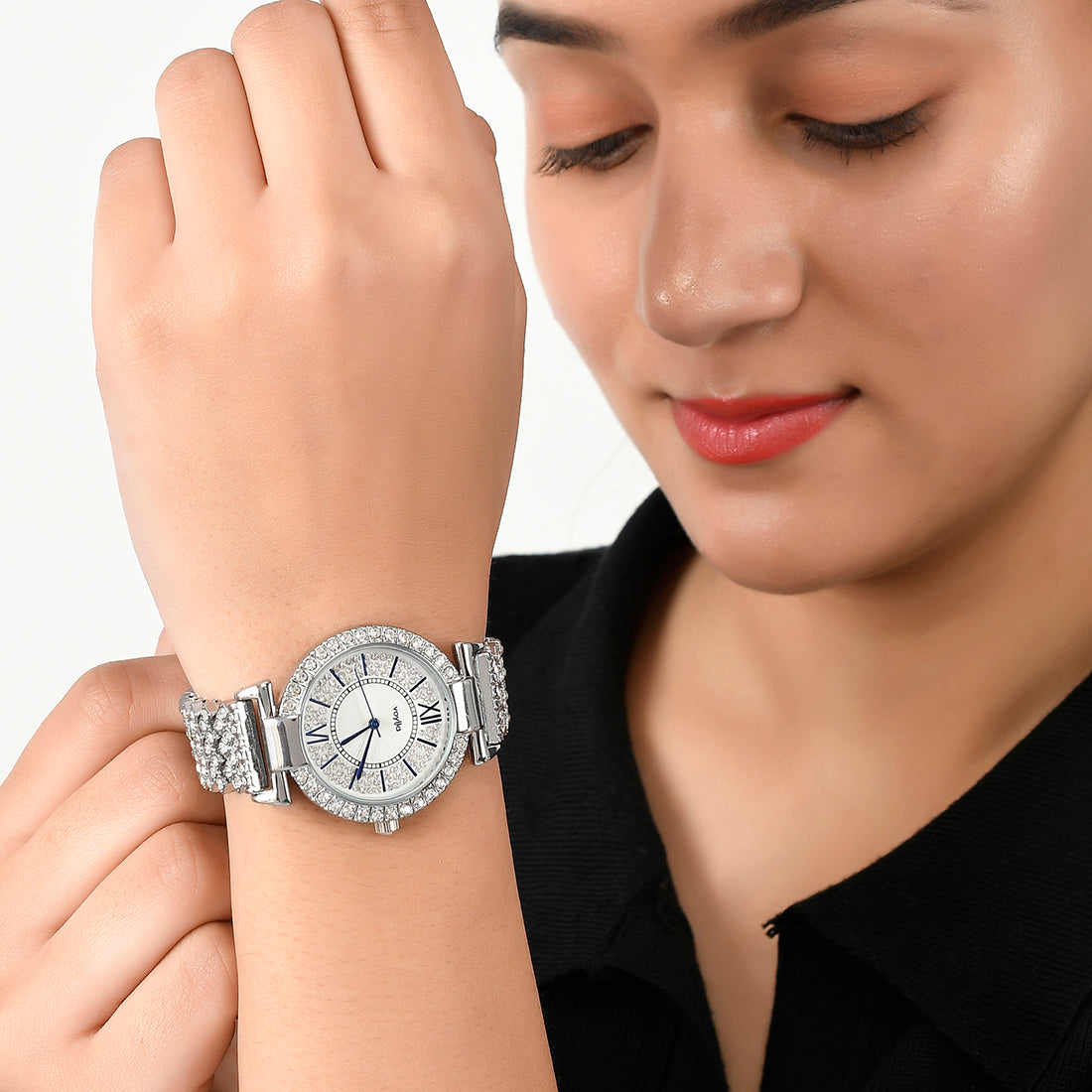 Voylla Luxurious Studded Analog Watch