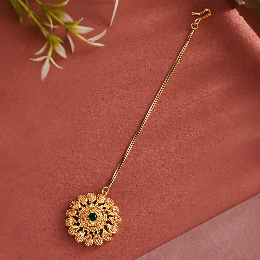 Gold Maang Tikka New Bindiya Design Jewellery Designs Simple Gold