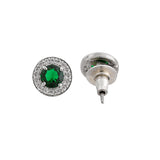 Sparkling Essentials Green Round Silver Magalsutra Set