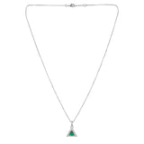 Sparkling Essentials Green Triangle Cut CZ Jewellery Box Set