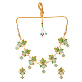Forever More Green Lotus Necklace Set