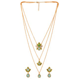 Forever More Green Layered Necklace Set