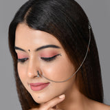 Nrityotsava Asme Nose Pin With Chain