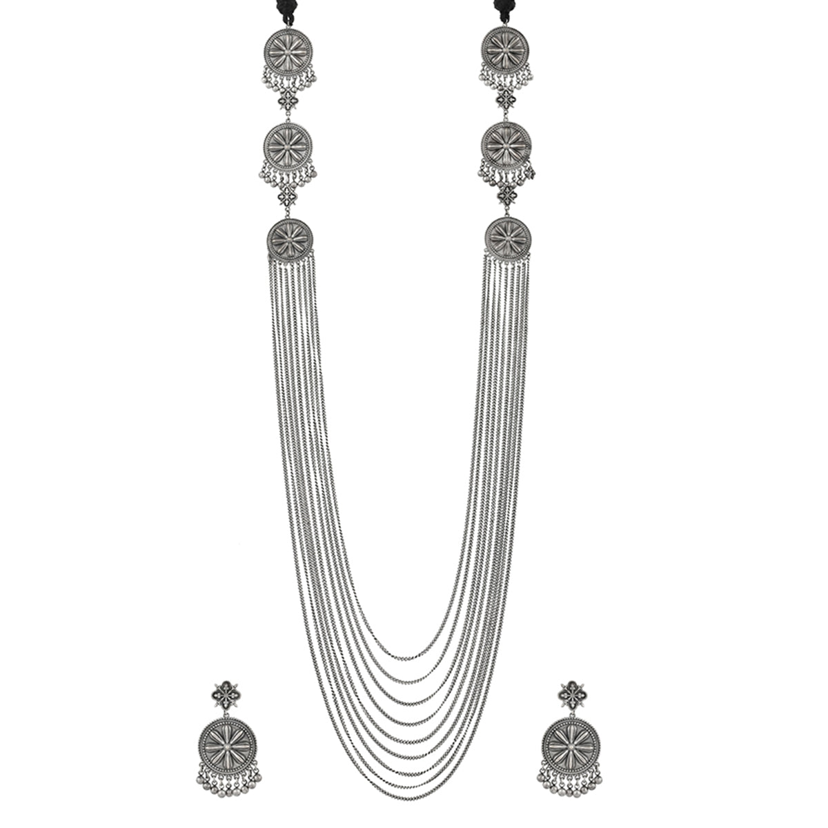Nrityotsava Aisha Ghungroo Long Necklace Set