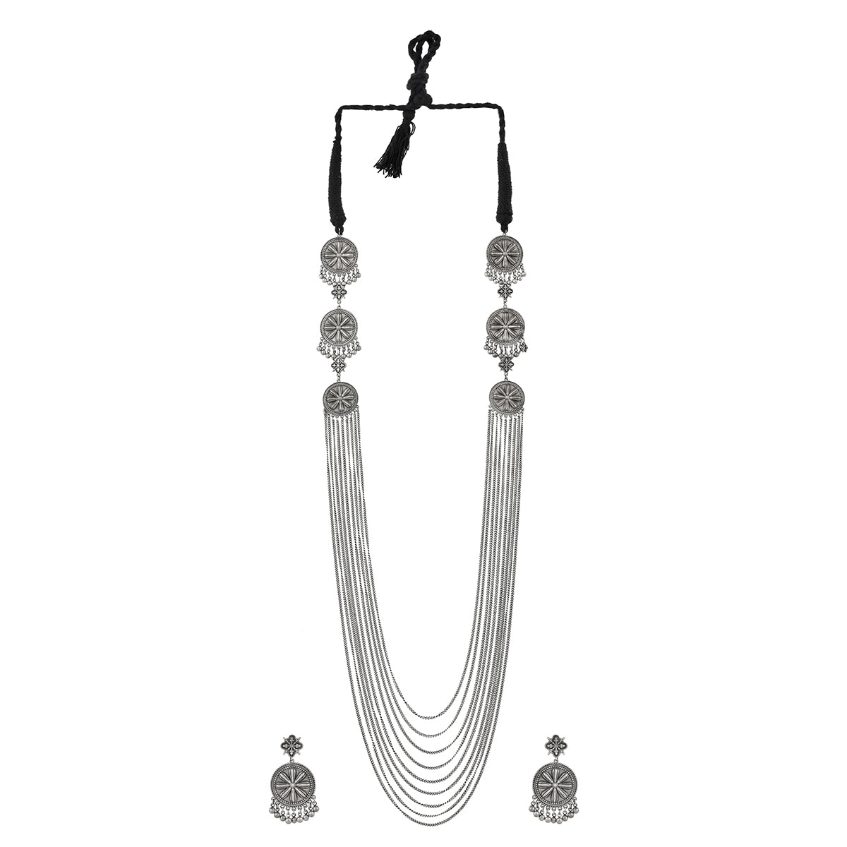 Nrityotsava Aisha Ghungroo Long Necklace Set