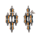 Zulu Amahle Oversized Enameled Stud