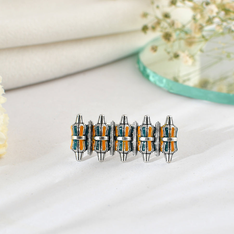Zulu Amara Statement Two Finger Ring