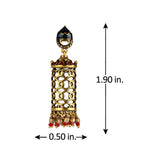 Arabian Nights Antique Golden Brass Jhumka Earrings