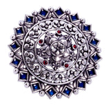 Arabian Nights Antique Silver Round Brass Rings