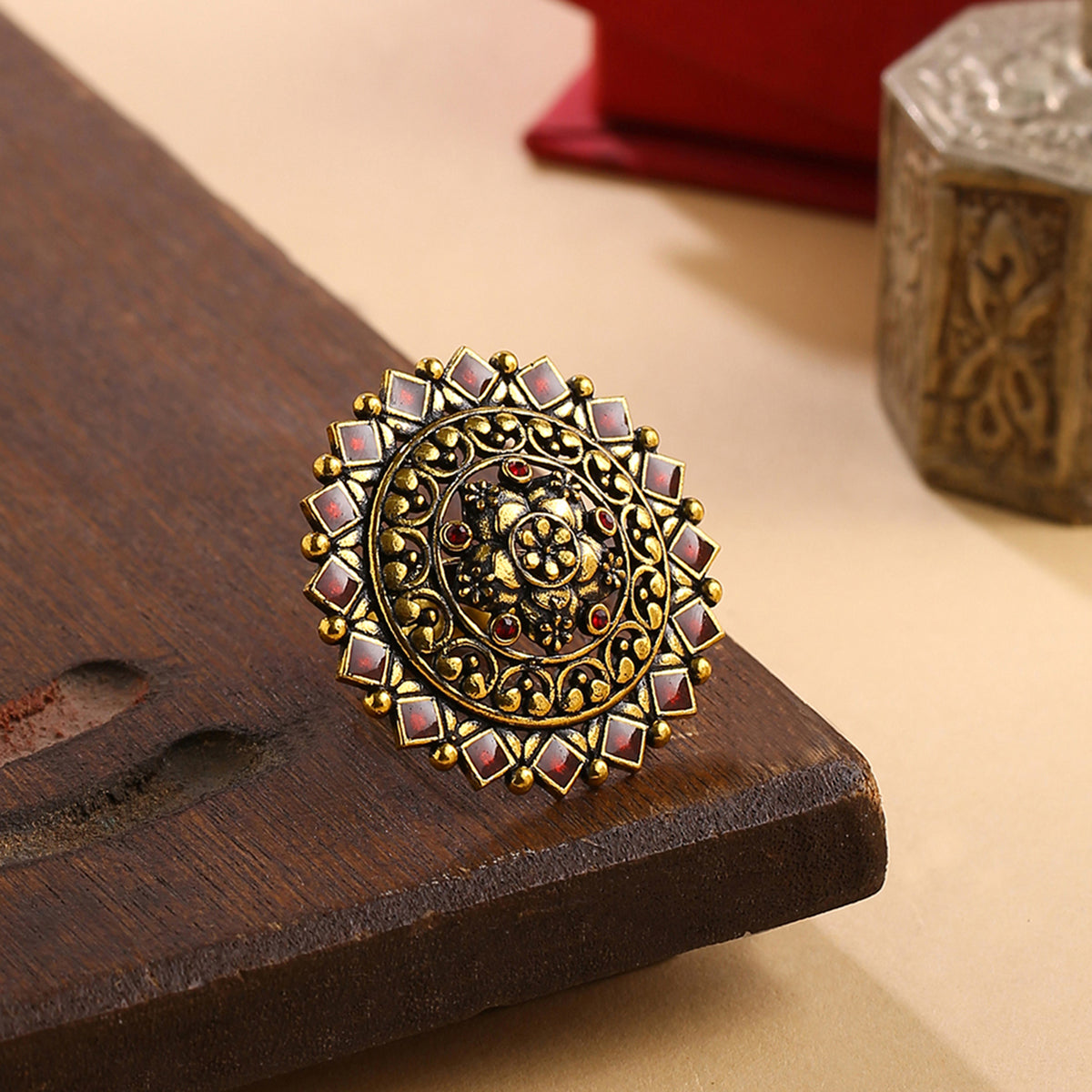 Manglam jodha akbar gold plated adjustable ring Brass Gold Plated Ring  Price in India - Buy Manglam jodha akbar gold plated adjustable ring Brass  Gold Plated Ring Online at Best Prices in